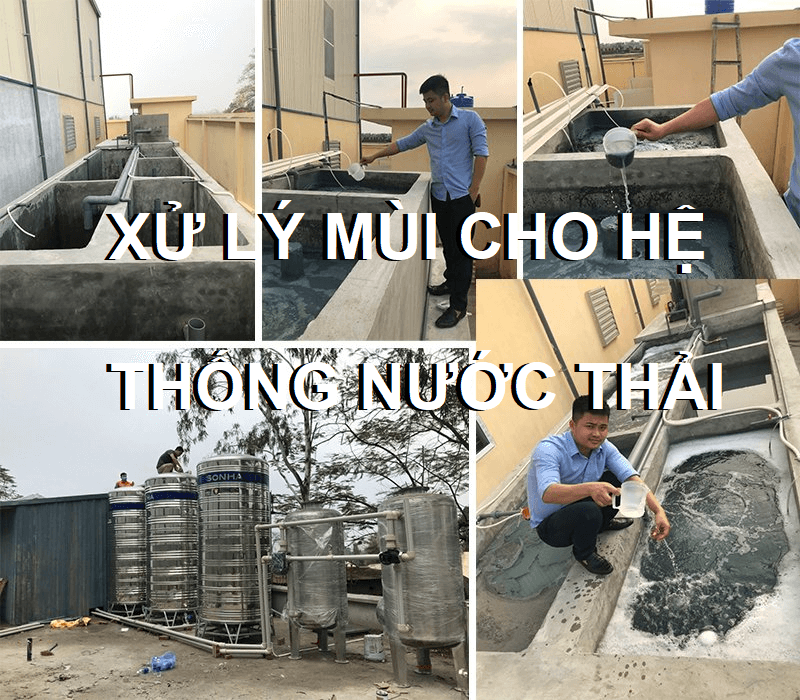 Khử mùi hôi tại các hố ga, hầm thoát nước